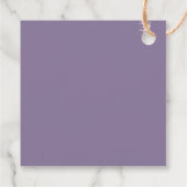 Étiquettes Cadeau Bébé Fleur sauvage pourpre Wreath en fleurs (Dos)