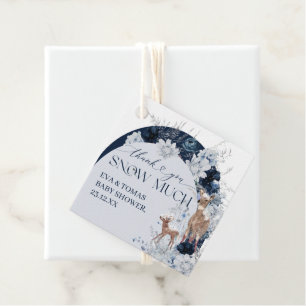 Étiquettes Cadeau Bébé froid en dehors du Baby shower de cerfs flora