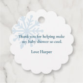 Étiquettes Cadeau Bébé Il fait froid dehors (Dos)