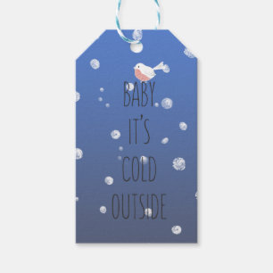 Étiquettes-cadeau Bébé, il fait froid dehors - Noël Tags cadeaux