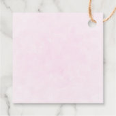 Étiquettes Cadeau Bébé mignon dans une couverture de coeur (Dos)