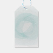 Étiquettes-cadeau Bébé mignon Eléphant Bleu Rose Baby shower (Dos)