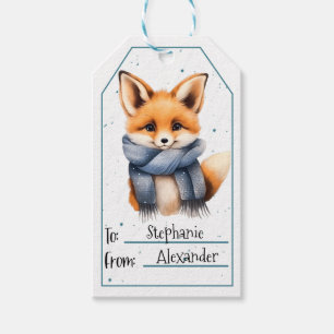 Étiquettes-cadeau Bébé mignon Fox Tags cadeaux