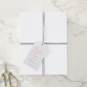 Étiquettes-cadeau Bébé mignonne fille et son Baby shower mobile