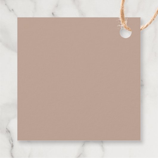 Étiquettes Cadeau Bébé neutre brun floral automne dans la douche fle (Dos)