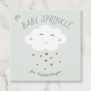 Étiquettes Cadeau Bébé nuage mignon sprinkle