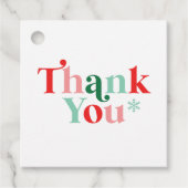 Étiquettes Cadeau Bébé rétro il fait froid dehors Merci (Devant)