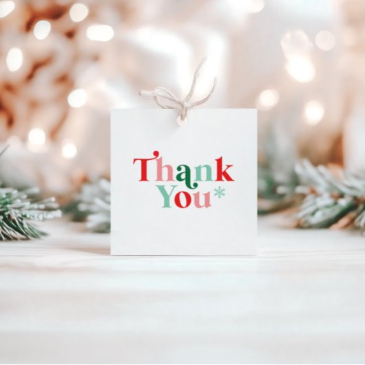 Étiquettes Cadeau Bébé rétro il fait froid dehors Merci