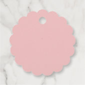 Étiquettes Cadeau Bébé rose (Dos)