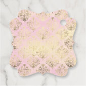 Étiquettes Cadeau Bébé rose en fleur Floral Baby Sprinkle (Dos)