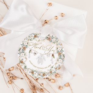 Étiquettes Cadeau Bébé Son Baby shower Froid À L'Extérieur De La Lig