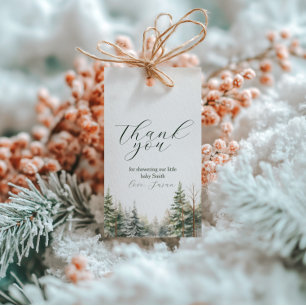 Étiquettes-cadeau Bébé son Baby shower froid à l'extérieur de l'hive