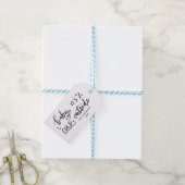 Étiquettes-cadeau Bébé Son Froid À L'Extérieur Script manuscrit (With Twine)