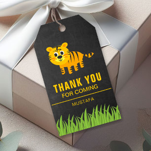 Étiquettes-cadeau Bébé Tigre Mignon Aqiqah