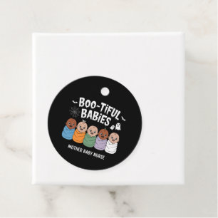 Étiquettes Cadeau Bébés nourrissants Mère Bébé Infirmière Halloween