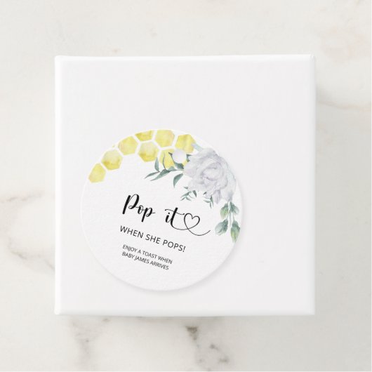 Étiquettes Cadeau Bee Pop it When elle pops (En situation)