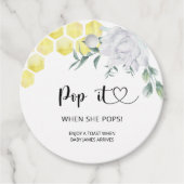 Étiquettes Cadeau Bee Pop it When elle pops (Devant)