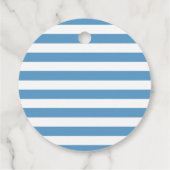 Étiquettes Cadeau Beep hurle woo bleu fête d'anniversaire (Dos)