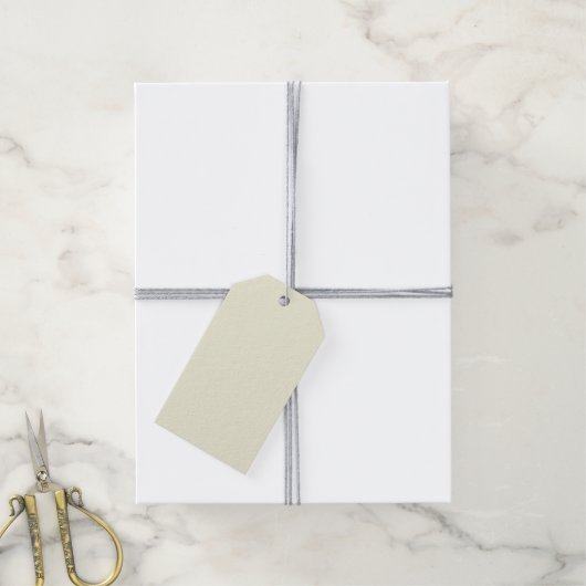 Étiquettes-cadeau Beige (Avec de la ficelle)