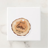 Étiquettes Cadeau Belle aquarelle Bois Slice Watch Me Grow Fav (En situation)