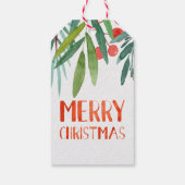 Étiquettes-cadeau Belle aquarelle Lettrée main Berry & Branche (Dos)