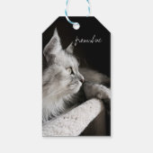 Étiquettes-cadeau Belle Chat Thématique Anniversaire Personnalisé Ta (Dos)