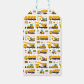 Étiquettes-cadeau Belle construction Thème Enfants Merci de fête (Dos)