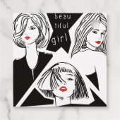 Étiquettes Cadeau belle fille (Dos)