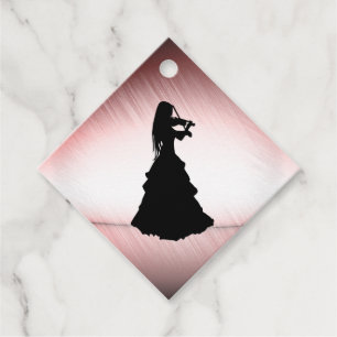 Étiquettes Cadeau Belle Fille Gitane Joue du Violon
