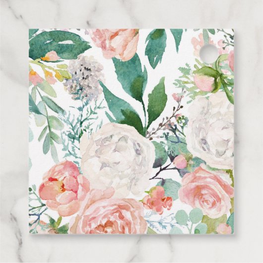 Étiquettes Cadeau Belle forêt Bois Animaux Fille Baby shower (Dos)