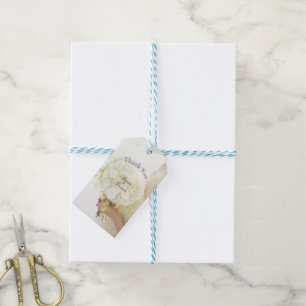 Étiquettes-cadeau Belle mariée bouquet mariage éditable