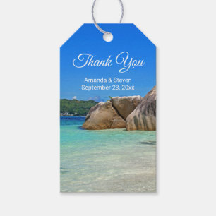 Étiquettes-cadeau Belle Mer Tropicale Côte Rocheuse