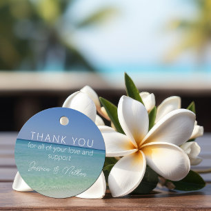 Étiquettes Cadeau Belle plage Horizon Mariage personnalisé