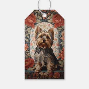 Étiquettes-cadeau Belle Yorkie Yorkshire Terrier Portrait