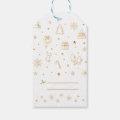 Étiquettes-cadeau BELLES D'ARGENT / Balise Cadeau de Noël (Dos)