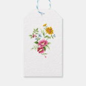 Étiquettes-cadeau Belles fleurs de printemps Mère de la mariée (Dos)