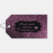 Étiquettes-cadeau Belles parties scintillant sombres scintillent éti (Dos (Horizontal))