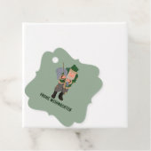 Étiquettes Cadeau Belsnickel Frohe Weihnachten Vers De (En situation)