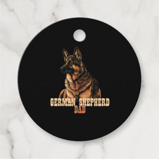 Étiquettes Cadeau Berger allemand papa, propriétaire de GSD papa