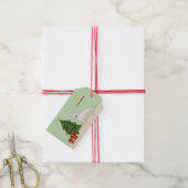 Étiquettes-cadeau Berger suisse blanc Arbre de Noël GSD blanc (With Twine)