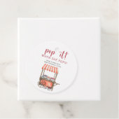 Étiquettes Cadeau Berries baby shower -  Pop it When she pops (En situation)