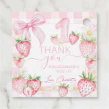 Berry 1er Anniversaire de fraises roses mignonnes