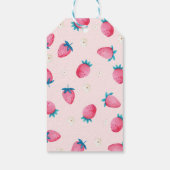 Étiquettes-cadeau Berry 1er Anniversaire Fraise Première fête d'anni (Dos)