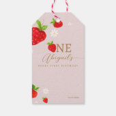 Étiquettes-cadeau Berry 1ère fraise Anniversaire Merci (Dos)