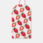 Étiquettes-cadeau Berry aux fraises sucrées Premier 1er anniversaire (Dos)