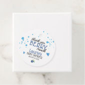 Étiquettes Cadeau Berry de bleuets Berry Merci beaucoup (En situation)