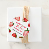Étiquettes Cadeau Berry fraise Baby shower sucré Sur le chemin (En situation)