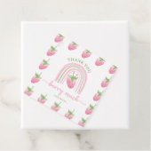 Étiquettes Cadeau Berry fraise Premier anniversaire (En situation)