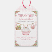 Étiquettes-cadeau Berry fraise Sweet moderne bébé fille douche (Devant)