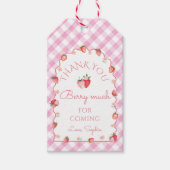 Étiquettes-cadeau Berry Merci à fraises ondulé beaucoup (Devant)